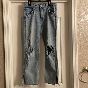 GAP denim ripped jeans. 4/27R Girl